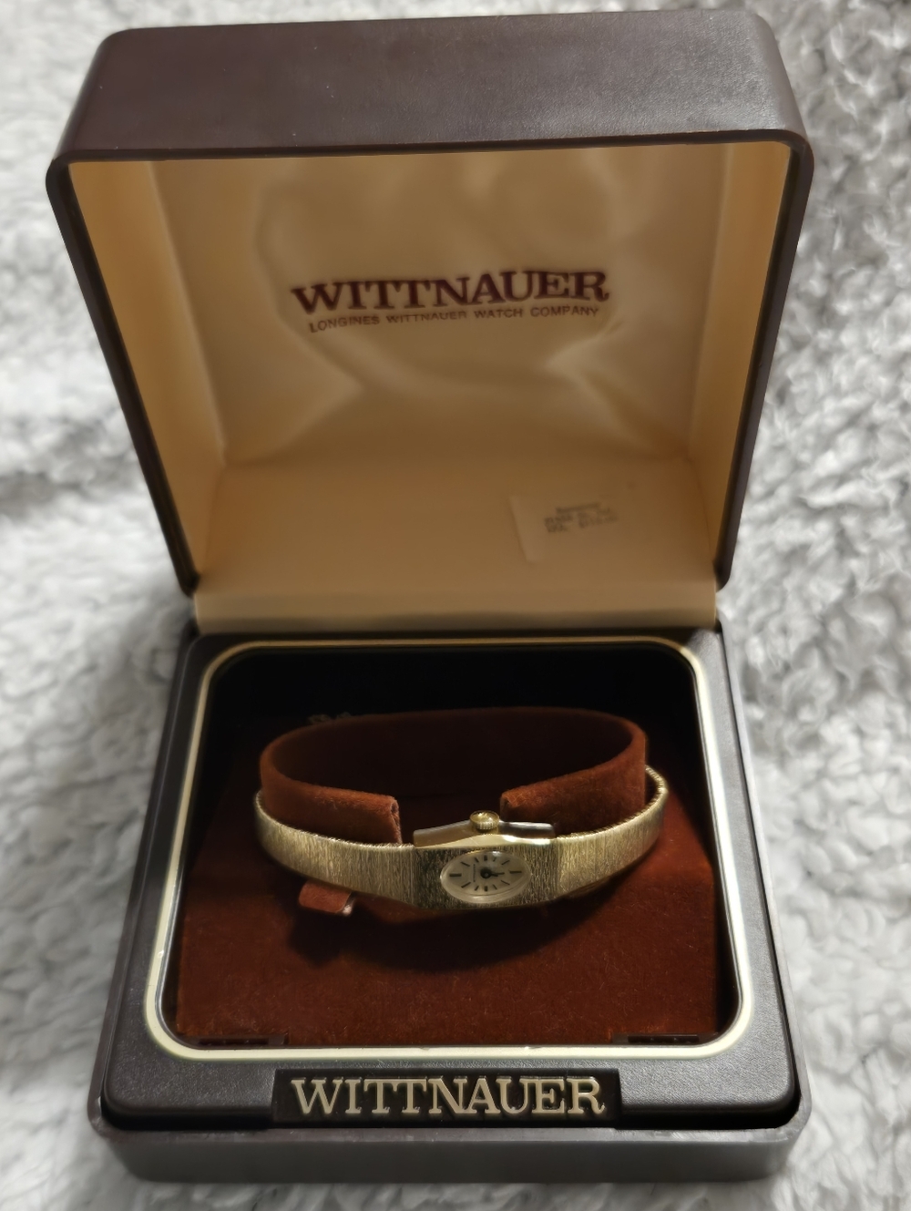Wittnauer Gold Tone Ladies Watch in Presentation Box